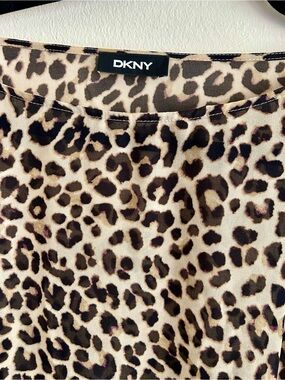 DKNY Leopard-Print Beach Cover up.